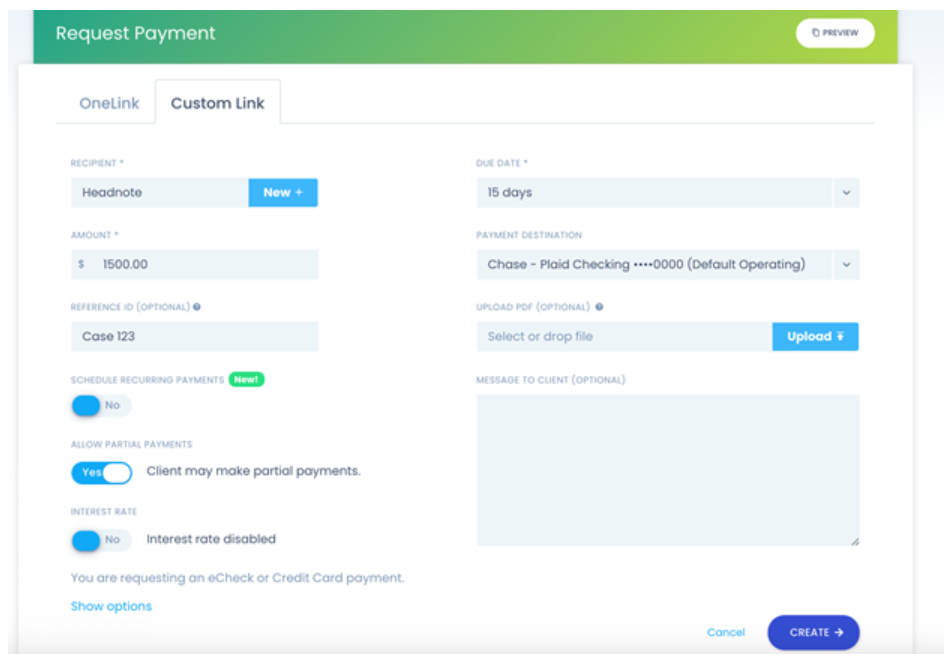 Headnote – Transparent pricing, no surprises