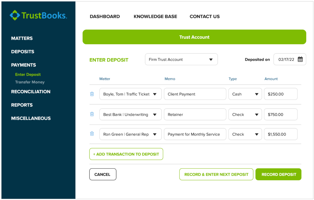 TrustBooks – Easy and intuitive workflows